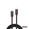 LINDY ANTHRA LINE 1m USB 4 Gen3x2 Type-C Cable with PD Current Chip (Model Number: 92000_A)
