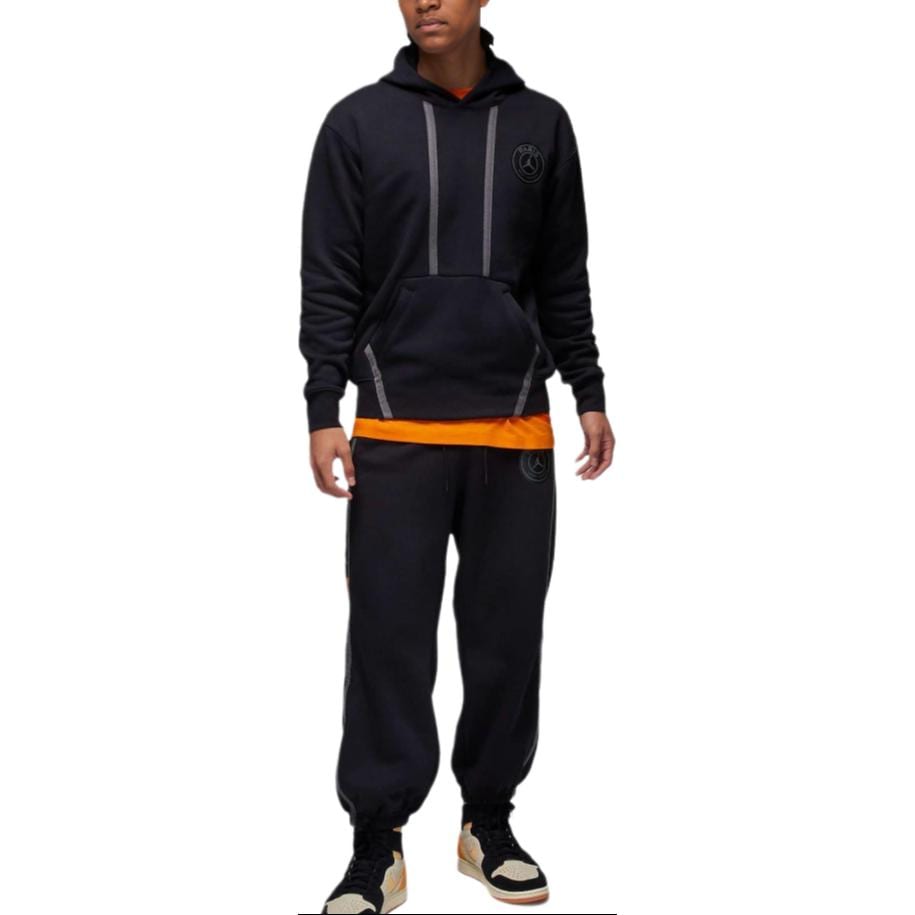 Jordan Sweatshirts Men's Black Hooded Non Detachable Moderate DZ2924-010