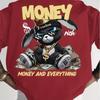 Das neue Herren-T-Shirt für den Sommer ist ein lässiges, modisches, sportliches, atmungsaktives, weiches und schlichtes 3D-Buchstaben-Print-Shirt.