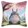 Hot Cartoon Cute Pillow Covers Cartoon Sofa Decorative Home Double-Sided Printing Short-T-Totoros Plush Cute Cushion Cover
