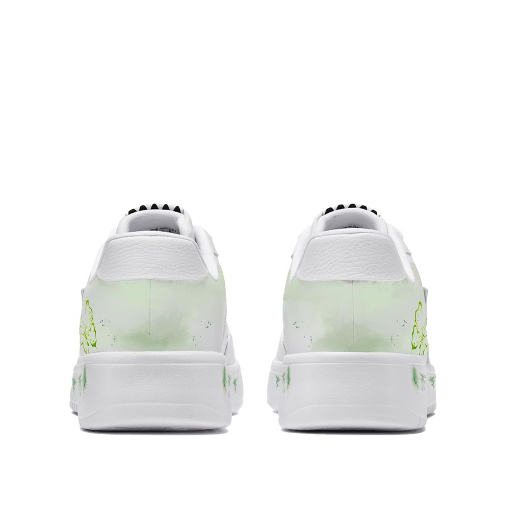 Li Ning Floating Boat Spring Bud Box Abrasion Resistant Slip Resistant Low top Skateboard Shoes Women's Green AGCS420-6(TeamM--BOX)