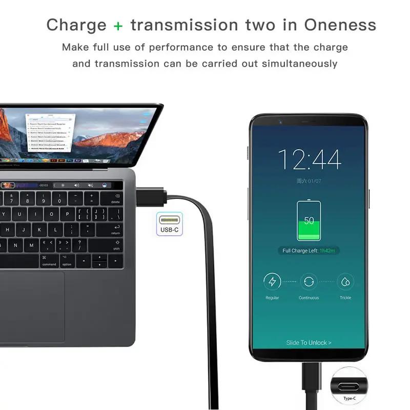 Retractable 60W USB C Cable PD Fast Charging Data Sync for Macbook Phone Tablet Switch Laptop