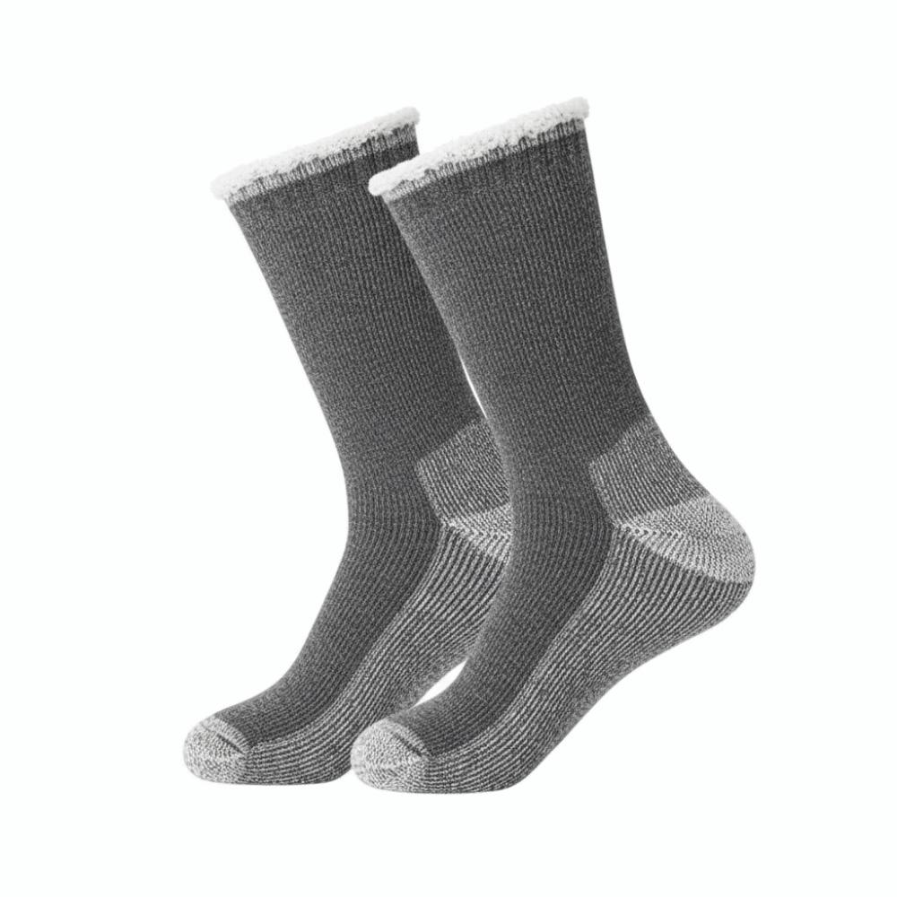 

Soft Comfortable Fuzzy Wool Socks Thickened Mountaineering Winter Warm Socks Breathable Outdoor Sports Socks For Female Male One Size темно серый