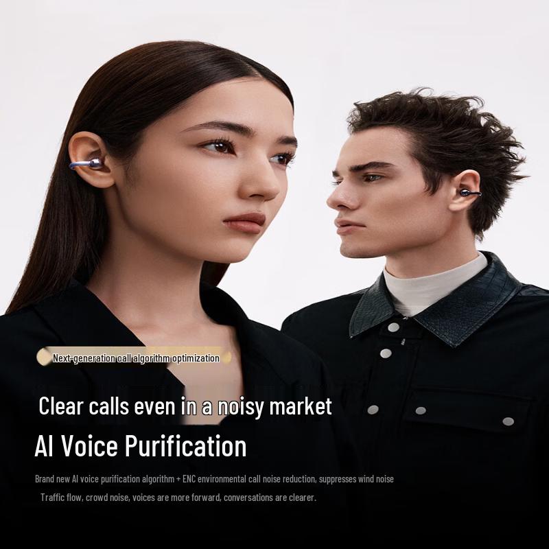 Saina S6S Ultra Open-Ear Clip-On AI Bluetooth Headset