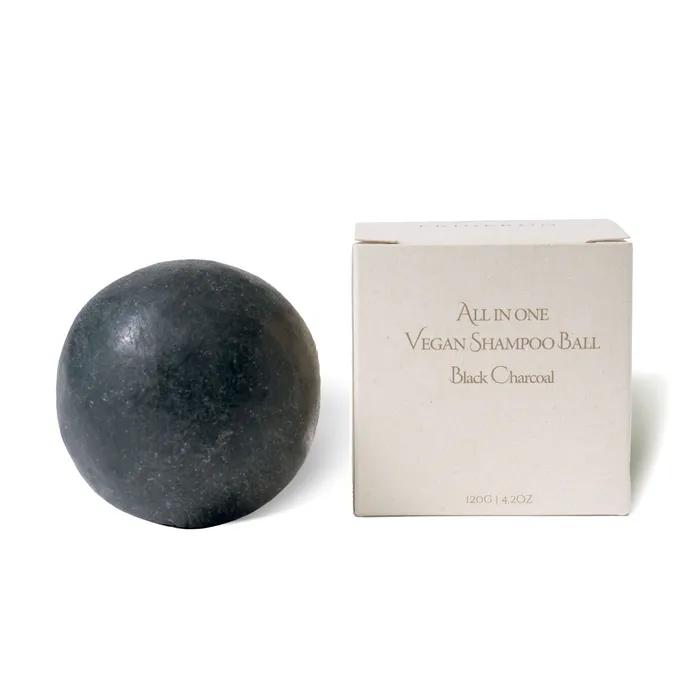 Elijeron All-in-one Vegan Shampoo Ball - Black Charcoal (For Oily Skin, Trouble Care)