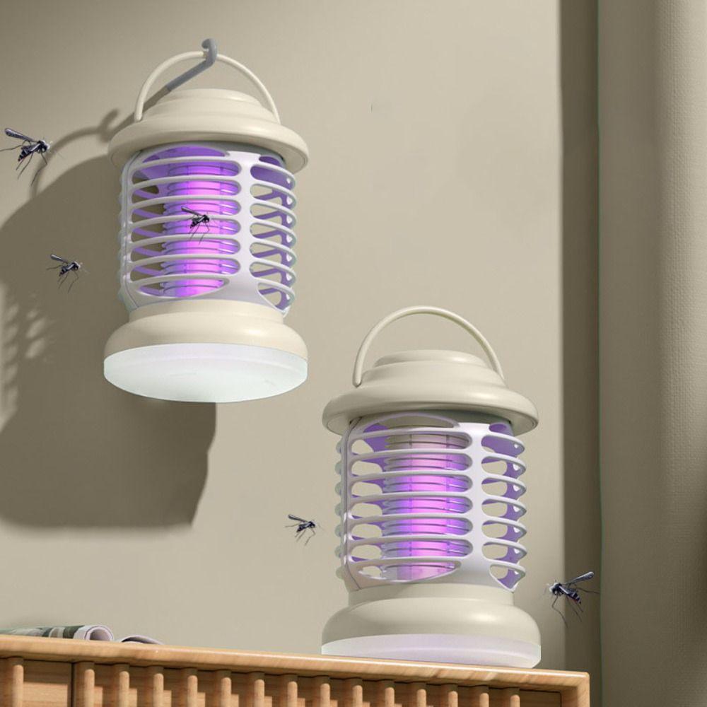 Portable Electric Camping Light Sticky Gnat Mosquito Trap Vintage Mosquito Lamp  Household