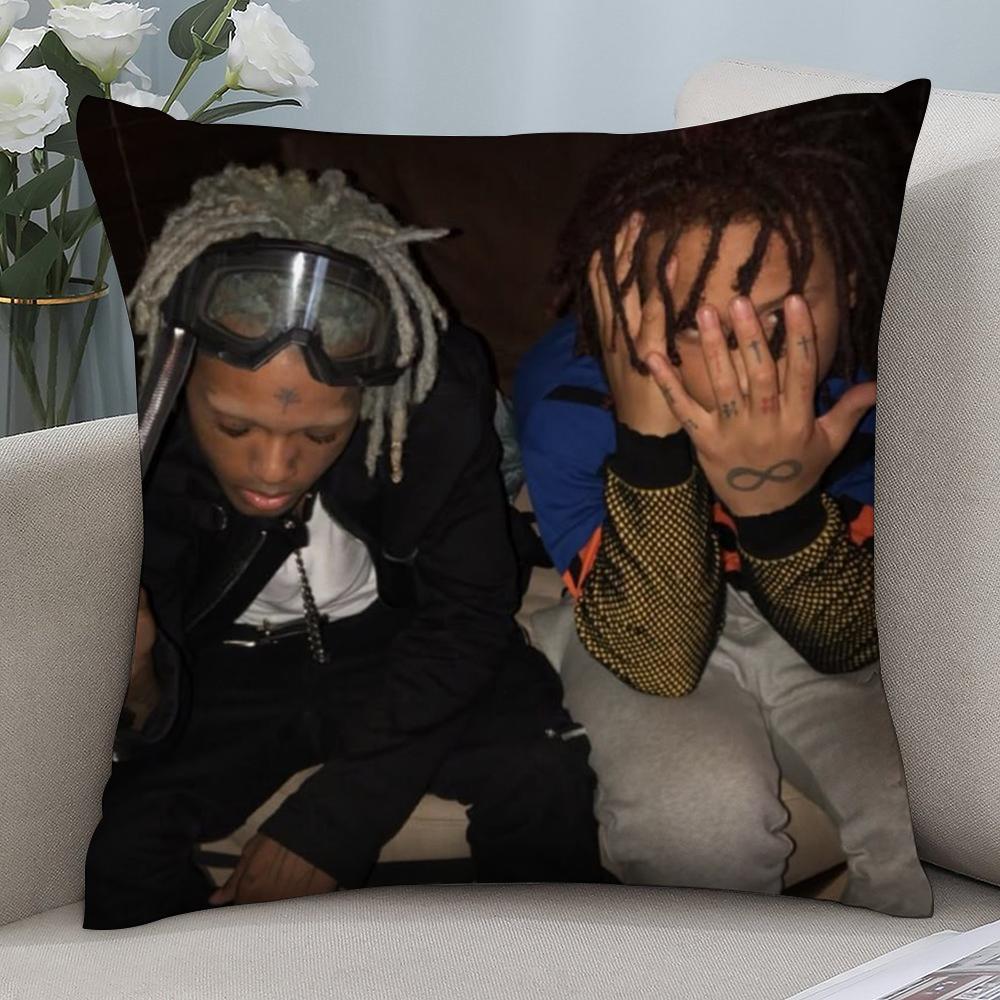 New P-Playboi CartiS Pillow Case Short Plush Sofa Decorative Gift Home Double-sided Printing Cushion