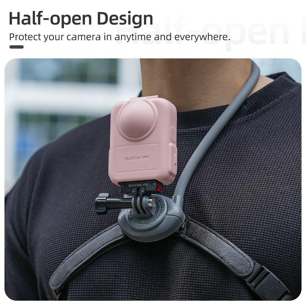 Portable Half-Open Storage Box Full Coverage Mini Expansion Protective Case Shockproof Lightweight for DJI Osmo 360