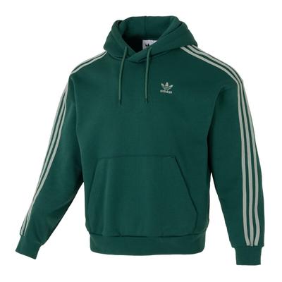 adidas Originals Striped Design Warm Hooded Casual Pullover Sweatshirt Men Sweatshirt Green JP1070
