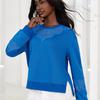 Sweet Cool Lace Trim Cropped Pullover Hoodie Women’s Casual Top