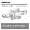 Car One Way Fuel Non Return Check Valve 6/8/10/12mm for Peugeot Renault Universal Petrol Diesel Aluminium Alloy Tool Accessories