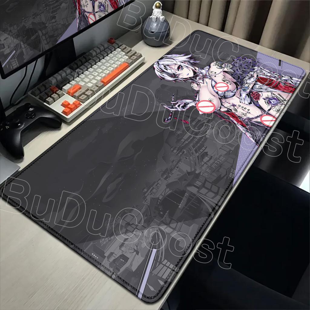 New Cool Wallpaper Genshin Impact Arlecchino Mousepad PC Laptop Gaming Accessories Mousepad Desk Mat Computer Gamer Keyboard Rug