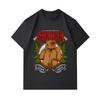 Men's 100% Cotton Crew Neck Short Sleeve T-Shirt, Vintage Siberian Roaring Bear Taiga Graphic Casual Comfortable Tee for Daily Outdoor Wear