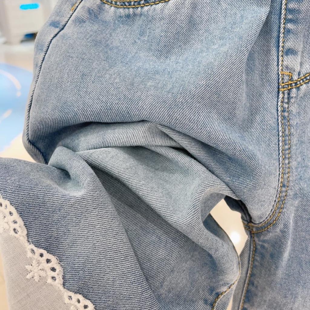 Mamimaka 2026 Summer New Product: Girls' Fashion Cowboy Seven Part Pants