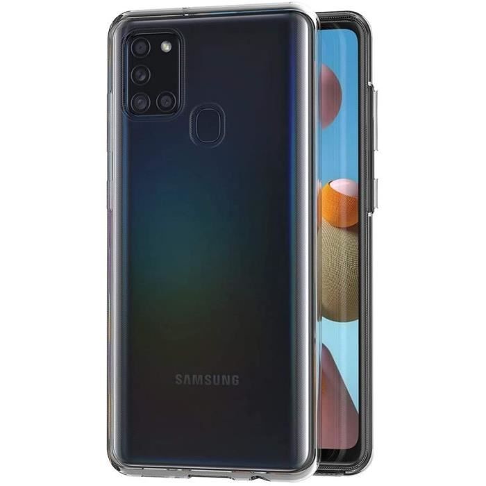 Case - LittleMonkey - Samsung Galaxy A21s - 360° Full Body - Silicone - Transparent
