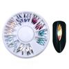 3D Nail Decoration KIt   Nail Rhinestone Colorful Marquise Flat Bottom Nail Rhinestone Stud Nail  Art