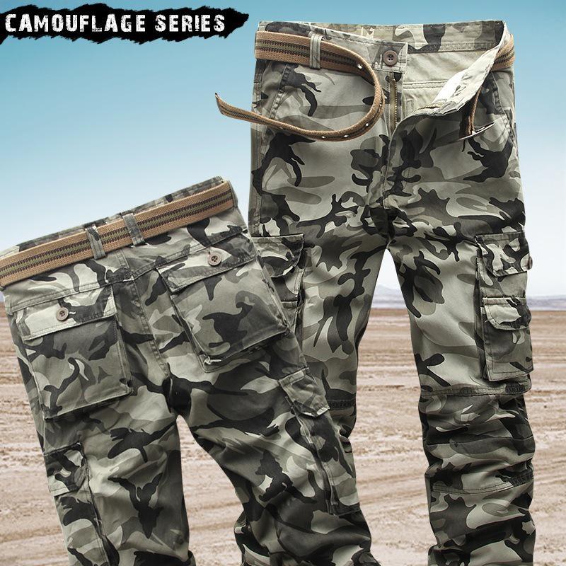 Got Now Trendy Heren Camouflage Cargo Broek - 100% Katoen, Militaire Stijl voor Buiten Casual Kleding 31