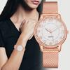 Ladies Silver Gold Rose Gold Luminous Quartz Watch With Stainless Steel Buckle For Women
