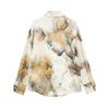 Fashion Style 2024 Spring New Arrival Women's Clothing Loose Temperament Tie-Dyed Silk Satin Textured Shirt 6962025 703