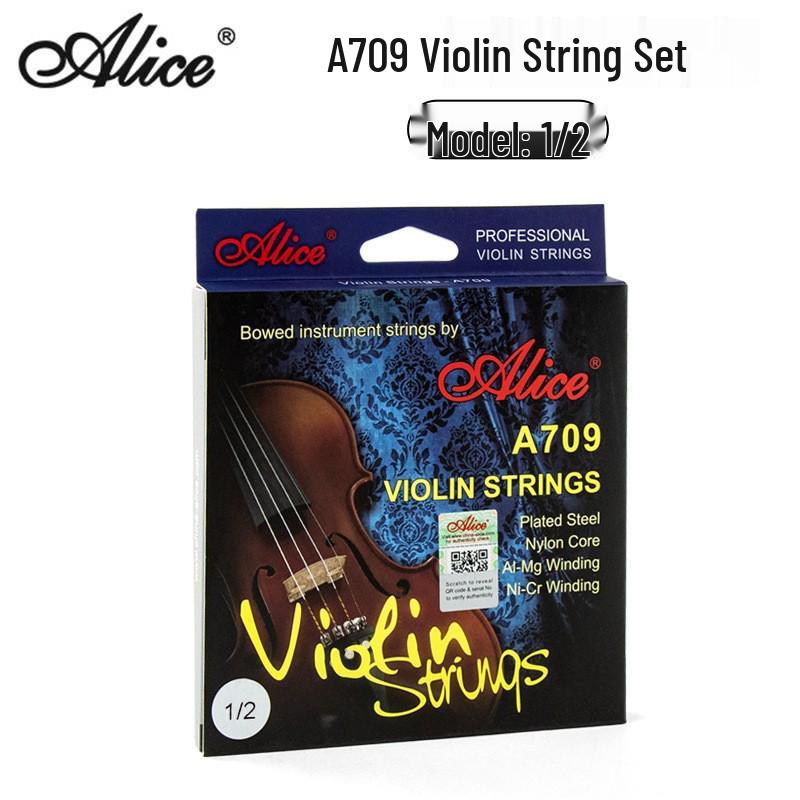Corde per Violino in Nylon Alice Set Completo A708 A747 A703 - Livello Esame e Performance