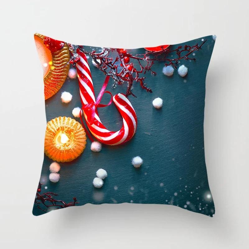 

Рождественские домашние наволочки с рождественским принтом для кровати, украшения для дома, наволочки, рождественские декоративные наволочки 40x40cm