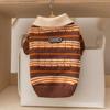 Cozy Striped Faux Mink Sweater for Small/Medium Dogs & Cats - Autumn/Winter Pet Apparel