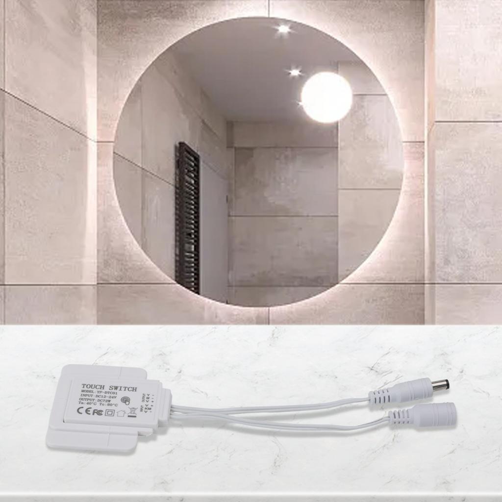 12V Touch Switch 5A 60W for Glass Mirror Cabinet Makeup Light Control