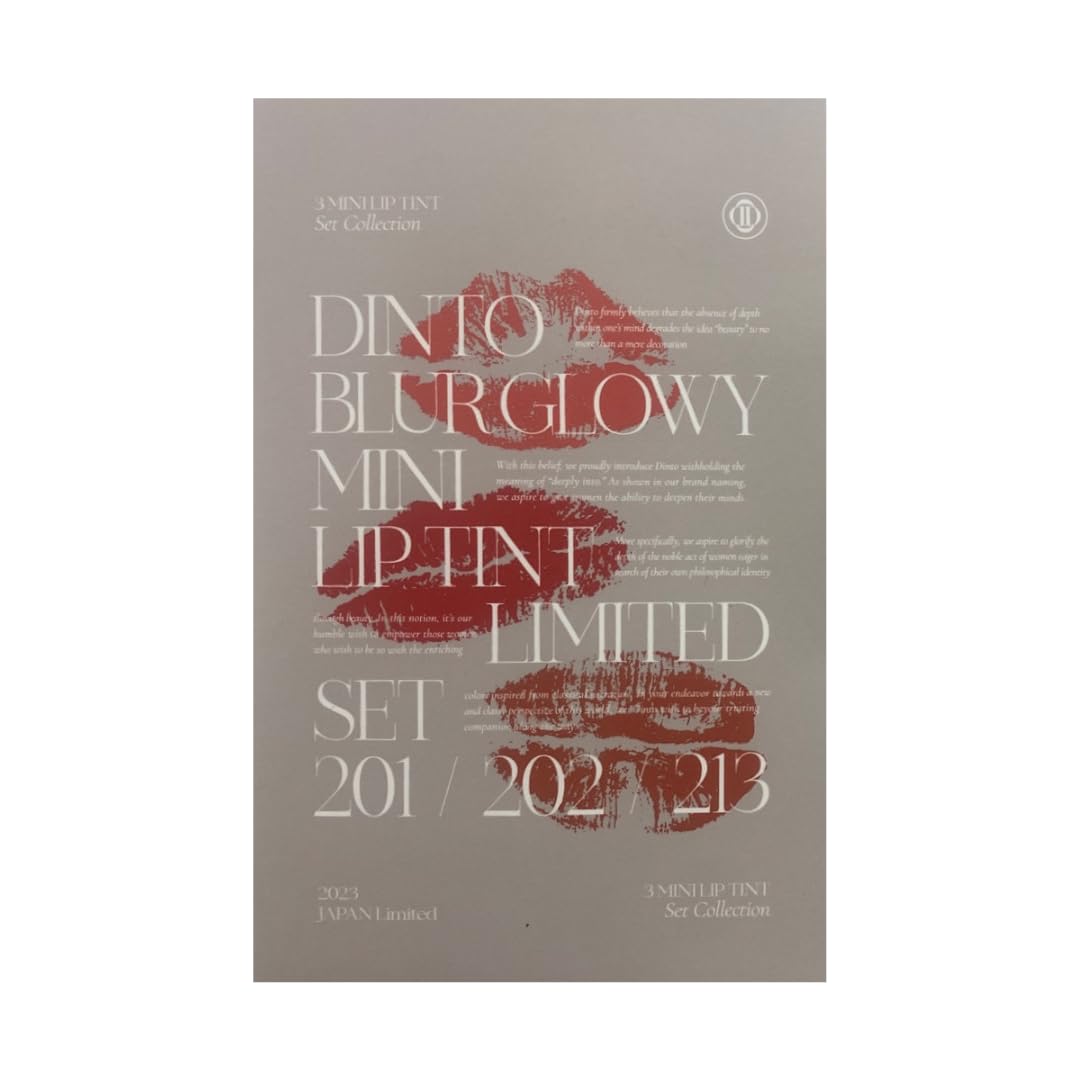 

Набор мини-тинтов Dinto Blur Finish Gloy Yellow Edition 2023 213 3 г Тинт 201, 202,