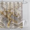 3D Stereo Beautiful Flower Printing Bathroom Curtain Waterproof Polyester Shower Curtain Home Decoration Curtain with Hooks