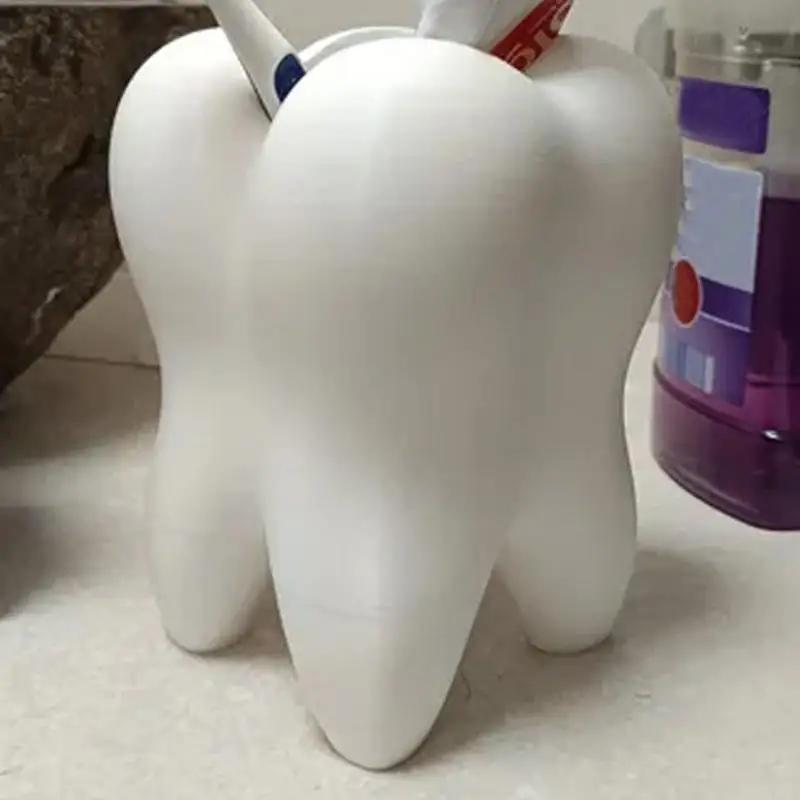 Toothbrush Holder, Tooth Shape, Pencil Cup, Cute Succulent Flowerpot, Stationery Container, Desk Ornament