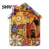 Vintage House Magnet Refrigerator Magnet, Colorful Fairy Tale Town Metal Cabinet Magnets Fridge Magnetic Kitchen Decoration Accessories Miniature Home