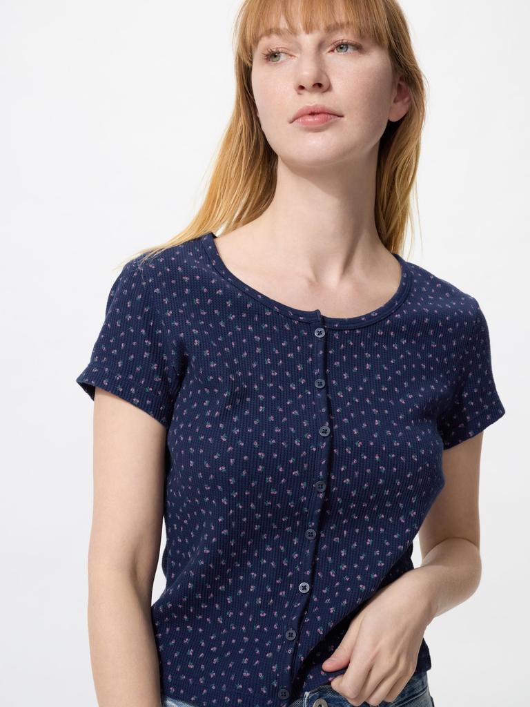 Uniqlo Japan Waffle Full Open Mini T