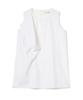 MILLO WOMEN Double Layer Sleeveless Shirt [White]