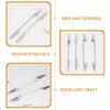 12Pcs Double Ends Alligator Clamps Notes Holder Metal Wire Clips Photo Clip Wall Picture Clips Home Decor Frame Display