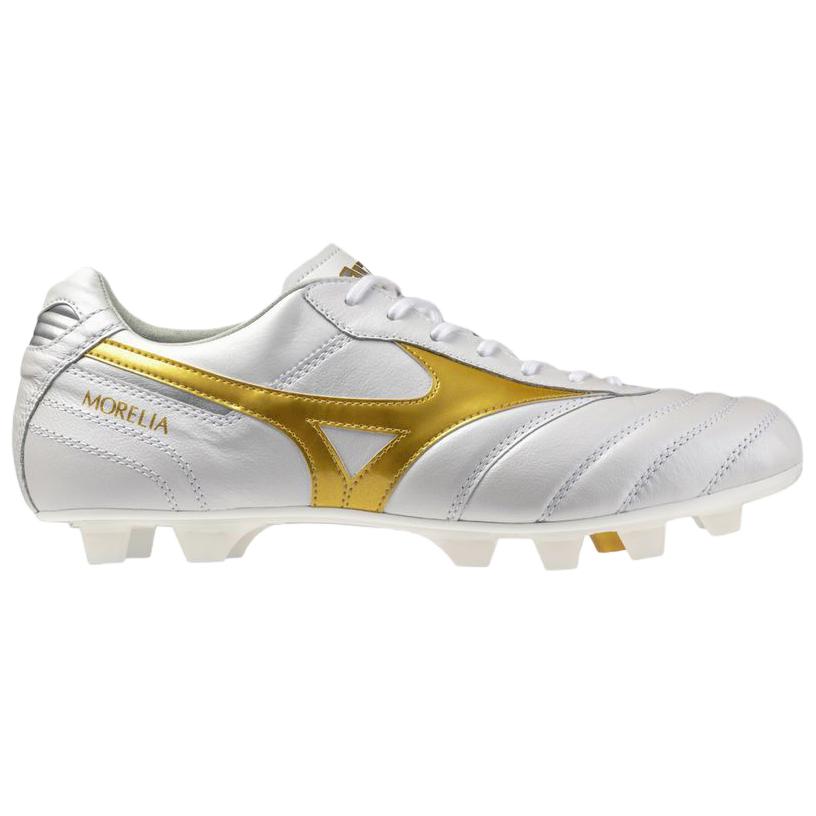 Mizuno Morelia 2 Japan Comfortable Soft Soccer Shoes Unisex Sneaker White Platinum P1GA260150