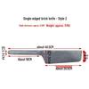 Double-Sided Brick Knife - Manganese Steel Trowel for Plastering, Cutting Bricks, and Wall Laying