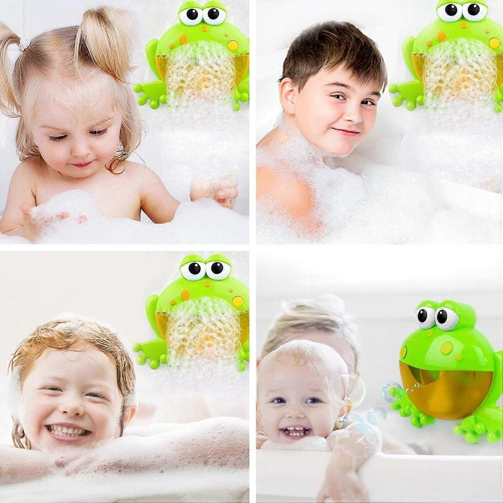 Baby Bath Bubble Toy, Automatic Music Bubble Machine, Blow Bubble Maker, Frog Bath Toy, for Baby Toddler
