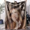 T-tate McRae Throw Soft Flannel Throw Summer Blanket Lightweight Cozy Nap Blanket for Sofa Bed Travel