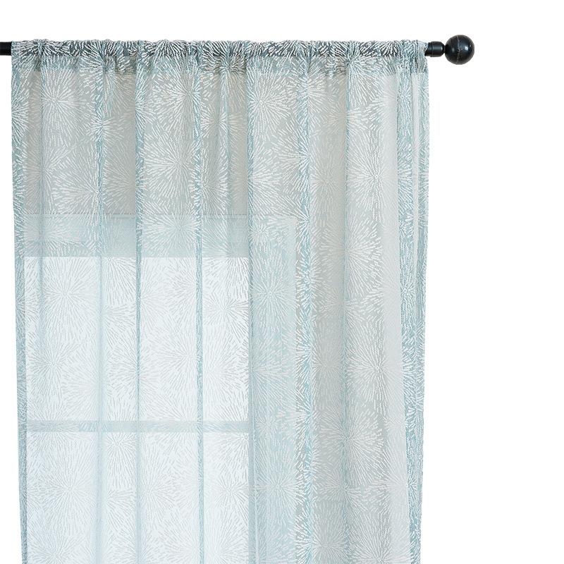 Simple Small Fresh Simple Style Modern Jacquard Window Screen Living Room Bedroom Homestay Finished Light Transmission Curtain Window Screen
