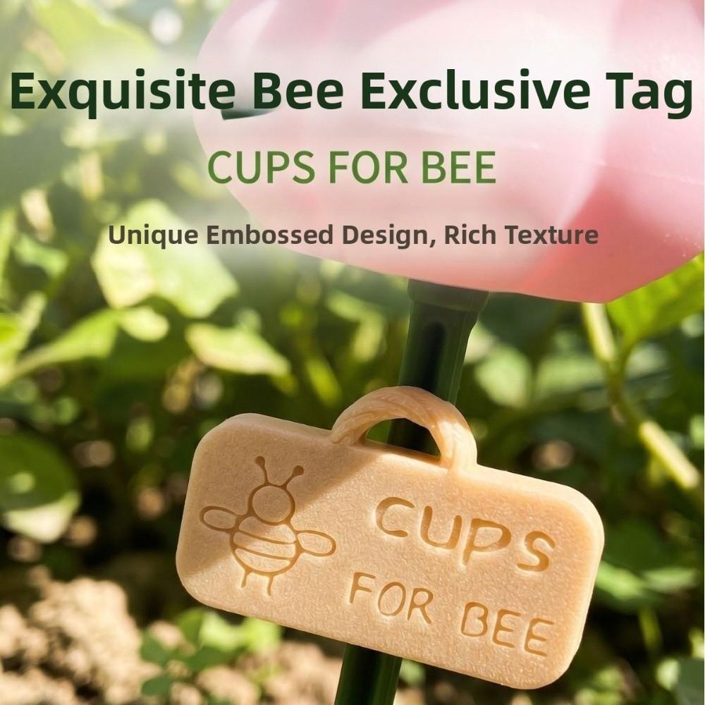 Colorful Bee Butterfly Water Cup Plastic Insect Drinking Device Outdoor Garden Decor