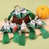 Dragon Boat Festival Zongzi Mugwort Sachet: Mosquito Repellent Emoji Pack & Creative Triangle Pendant Gift