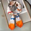Spring and Autumn New Printed Fashionable Square Scarf for Women  Decorative Small Scarf  Versatile Headband Tie-up Bag
