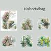 Mr Paper, 10sheets/bag Field Chapter series watercolour stained landscape collage stickers stickers kawaii stationery supplies