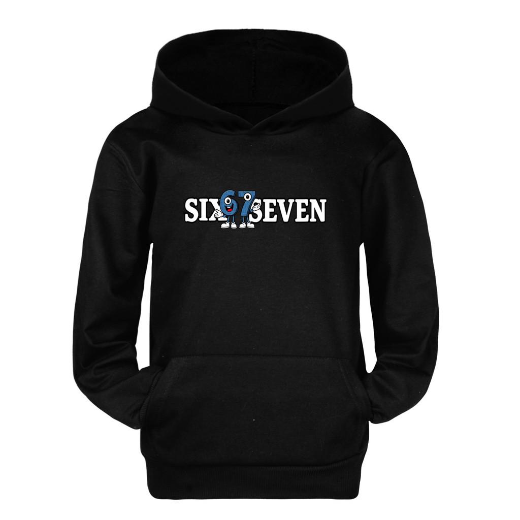 5388 Kids Boys Girls Steal a Brainrot 67 Printed Casual Long Sleeves Hoodies with Pocket