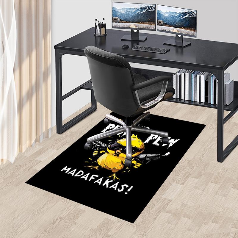 1 Stück Hühnchen madafakas Teppich, Büroteppich Außenmatte Heimdekoration Bereichsteppich Festival