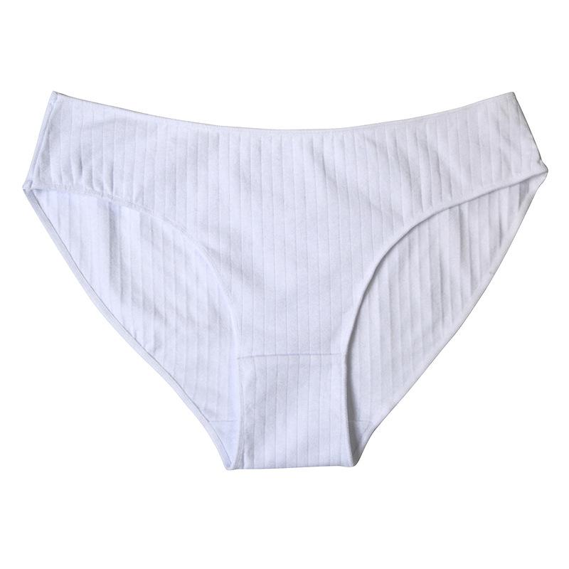 Women's Summer Thin Style No Trace Not Clip Hip Low Waist Pure Cotton Underwear