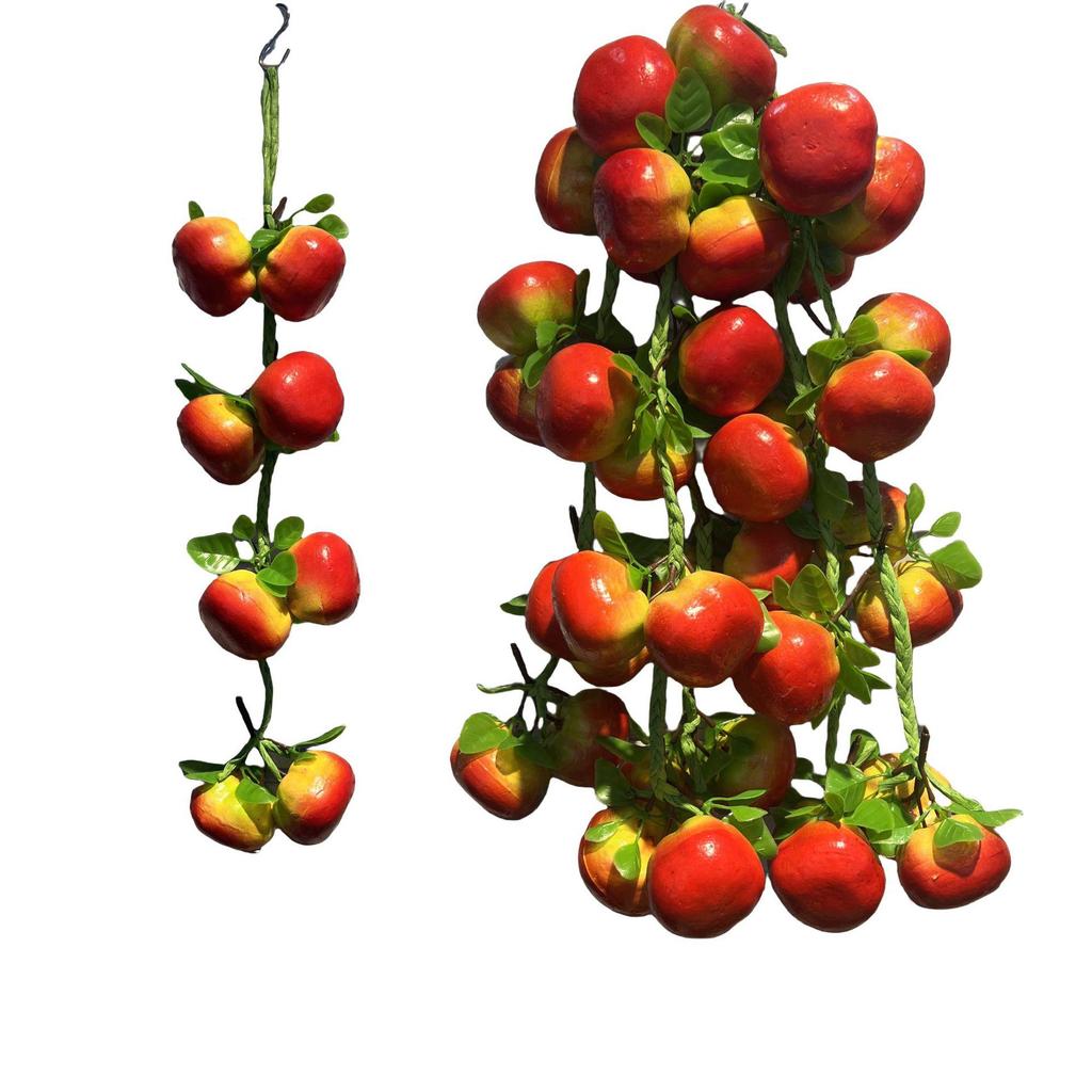 Realistic Hanging Vegetable String: Chili, Potato, Corn, Garlic, Peanut Props for Yard or Restaurant Decor