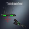 Infrared Pairing UHF Metal Wireless Dual KTV Performance Anti-Howling Dynamic Microphone