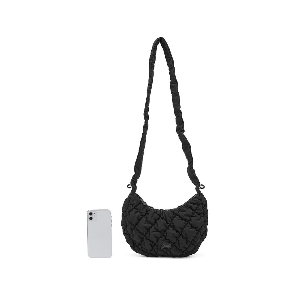 New Skechers Fabric Shoulder Bag, Crossbody Bag Regular Unisex Carbon Black L125U057-0018