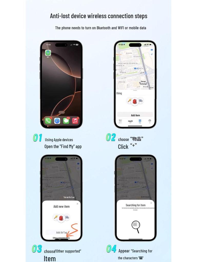 Global Tracker AirTag Anti-Lost Device for Apple Find My System